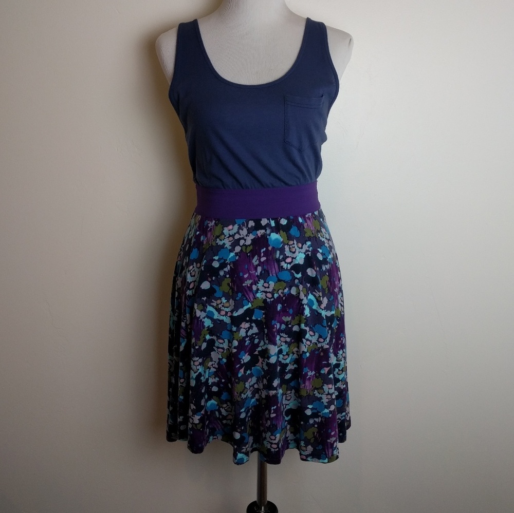 Free People tank mini dress floral print razor